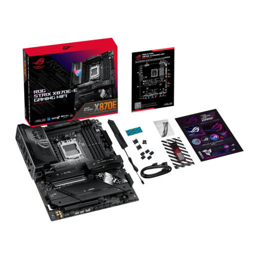 Материнская плата ASUS ROG STRIX X870E-E GAMING WIFI AM5 4xDDR5 4xSATA 5xM.2 HDMI HDMI USB-C ATX