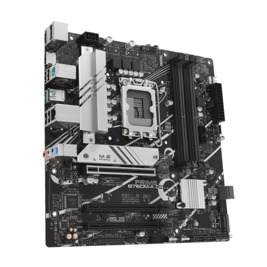 Материнская плата ASUS PRIME B760M-A D4-CSM, LGA1700 B760 4xDDR4 4xSATA3 2xM.2 RAID 2xHDMI 1xDP mATX