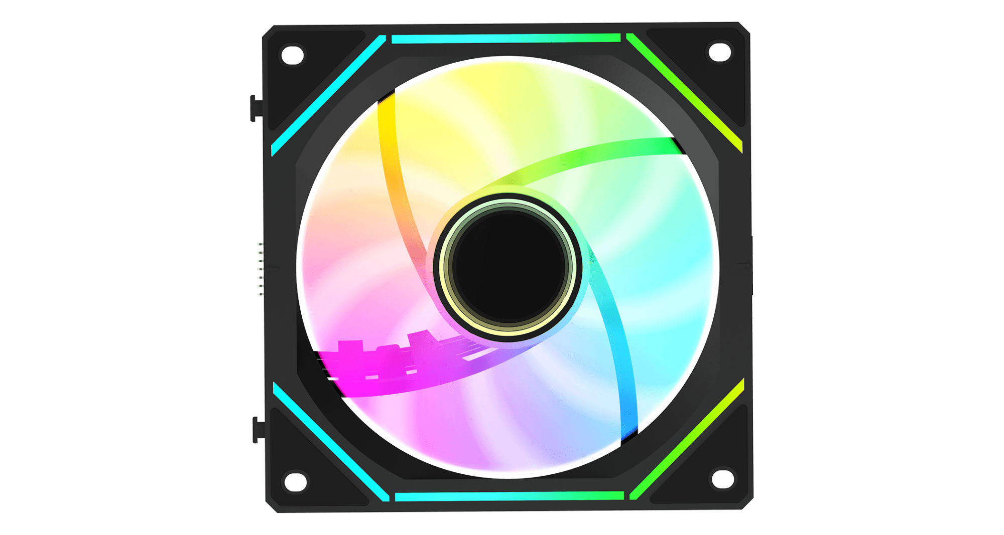 Вентилятор для корпуса Ocypus Gamma F12 UNI BK ARGB REVERSE BLADE 3-IN-1 800-1800RPM Черный