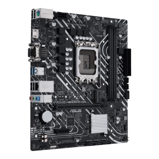 Материнская плата ASUS PRIME H610M-D D4, LGA1700 2xDDR4 4xSATA3 M.2 D-Sub HDMI COM mATX