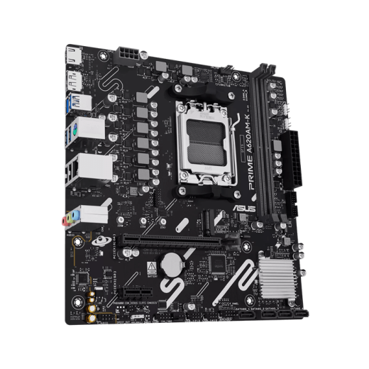 Материнская плата ASUS PRIME A620AM-K AMD A620A AM5 2xDDR5 4xSATA3 RAID M.2 HDMI DP mATX