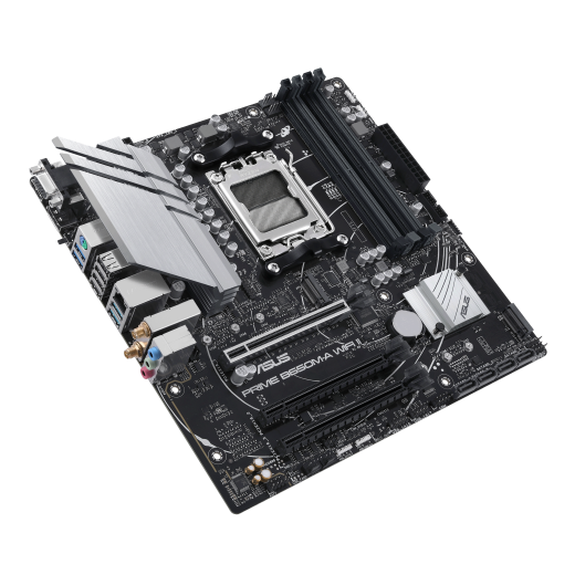 Материнская плата ASUS PRIME B650M-A WIFI II AM5 4xDDR5 4xSATA3 RAID 2xM.2 VGA HDMI DP mATX