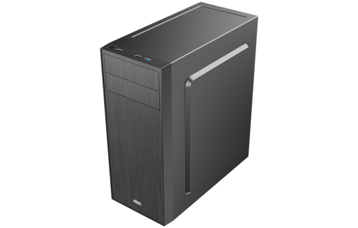 Корпус AOC CB114B ATX/M-ATX/ITX 2xUSB2.0 1xUSB3.0 1xAudio 1xMic Черный AOC-CB114-BEV1B-G