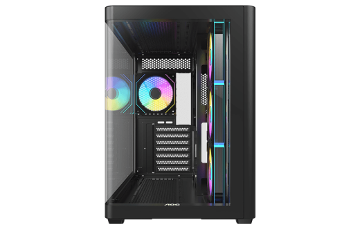 Корпус AOC CG455B 4F ATX/M-ATX/ITX 2xUSB3.0 1xType-C 1xAudio/Mic Черный AOC-CG455-BF4V1R0W2-G