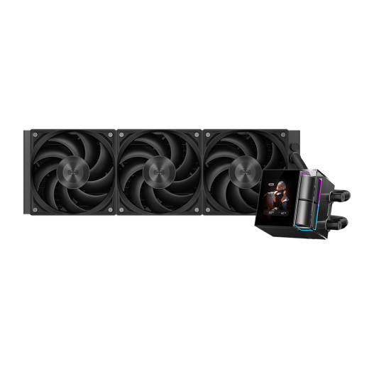 Водяное охлаждение для CPU PCCooler DS360 Display BK TDP 310W 115X/1200/1700/1851/AM4/AM5 Черный