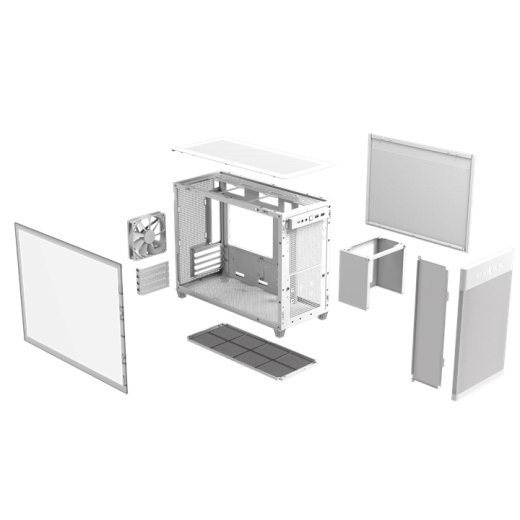 Корпус ASUS Prime AP201 TG WHITE mATX/mITX Белый 90DC00G3-B39010
