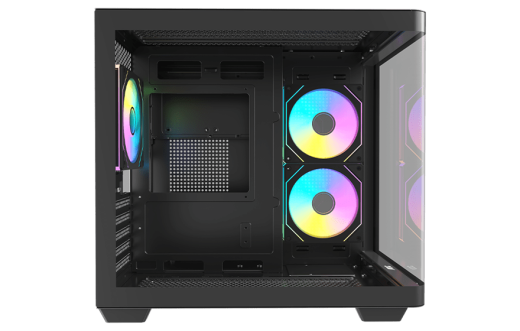 Корпус AOC CG350B 3F M-ATX/ITX 1xUSB2.0 1xUSB3.0 1xType-C 1xAudio/Mic Черный AOC-CG350-BF3V1R0W2-G