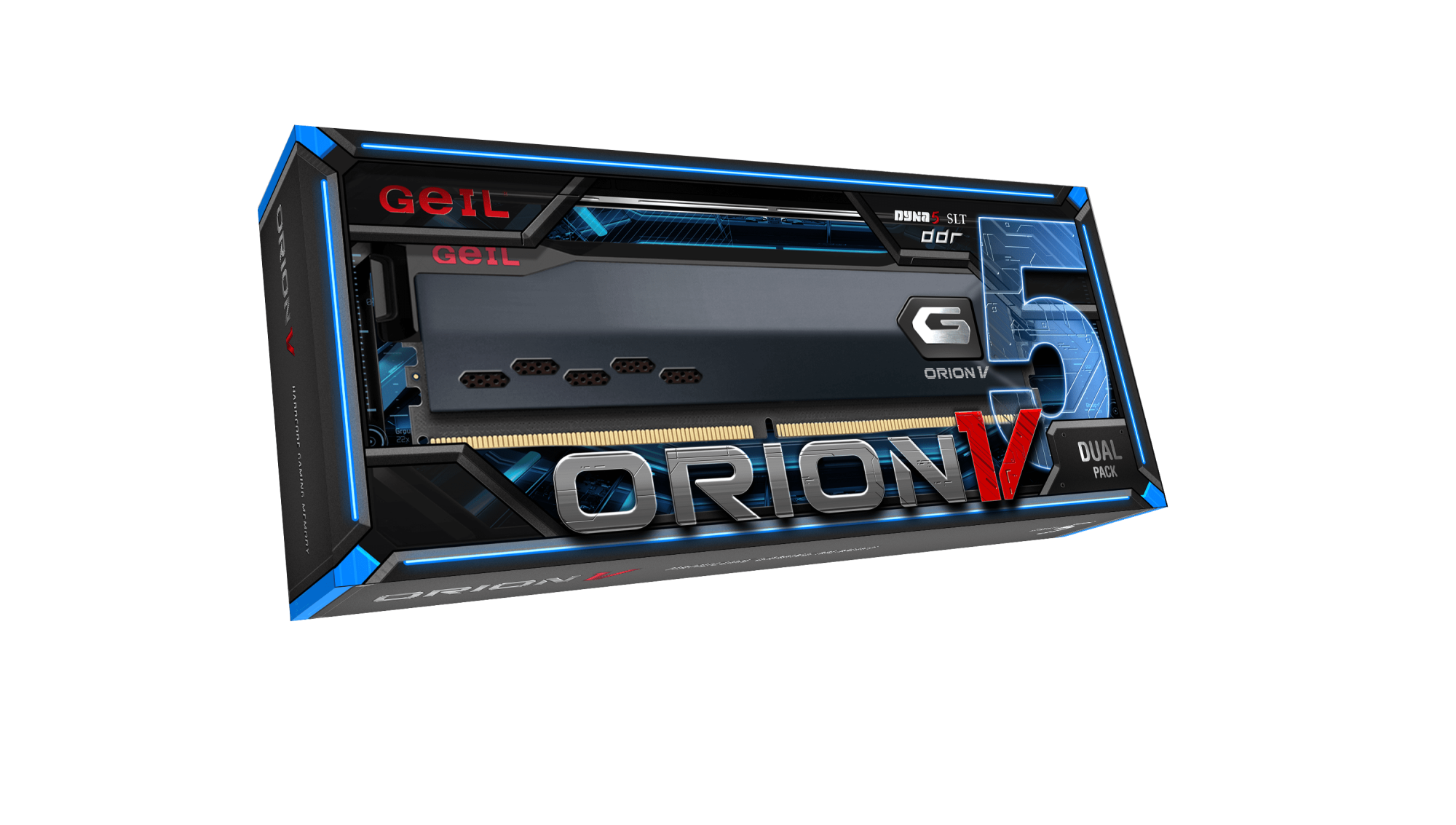 Оперативная память 64GB Kit (2x32GB) GEIL Orion V 5600Mhz DDR5 CL38 GVG564GB5600C38ADC Grey