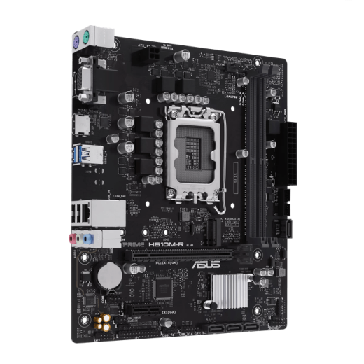 Материнская плата ASUS PRIME  H610M-R-SI, LGA1700 2xDDR5 4xSATA3 M.2 1xVGA 1xHDMI 1xDP mATX