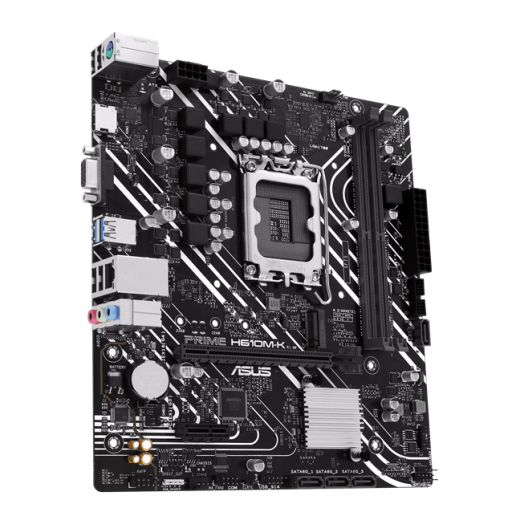 Материнская плата ASUS PRIME  H610M-K, LGA1700 2xDDR5 4xSATA3 M.2 1xVGA 1xHDMI mATX