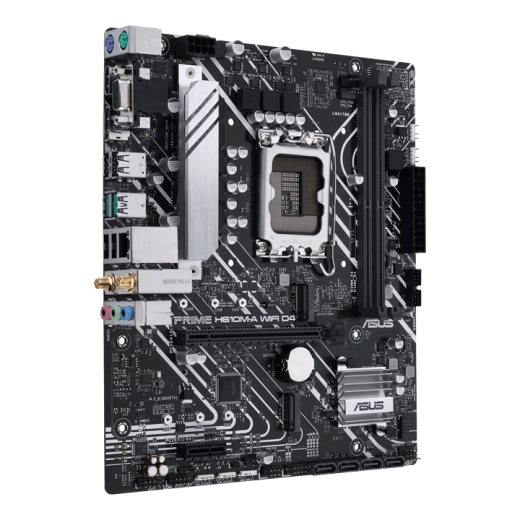Материнская плата ASUS PRIME  H610M-A WIFI D4, LGA1700 2xDDR4 4xSATA3 2xM.2 1xD-Sub 1xHDMI 1xDP mATX