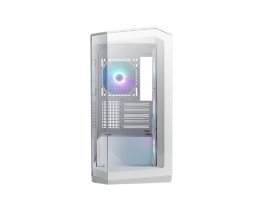 Компьютерный корпус MSI MAG PANO M100R PZ mATX/ITX 1x3.5"/2.5", USB 3.2 Type-A White