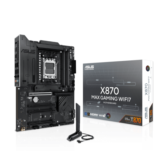 Материнская плата ASUS X870 MAX GAMING WIFI7 AM5 4xDDR5 4xSATA3 RAID 3xM.2 HDMI 2xUSB-C ATX