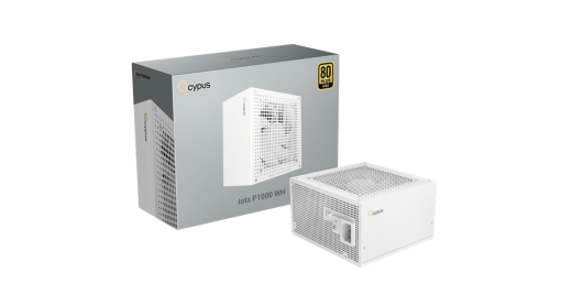 Блок питания Ocypus 1000W, Iota P1000 WH, Full Modular, 80+ GOLD, Белый, Iota-P1000-G1FFWH025X-EU