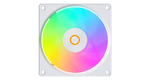 Вентилятор для корпуса Ocypus Gamma F12 Elite WH ARGB REVERSE BLADE 1x(120x120x25mm) Белый