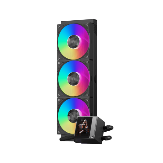 Водяное охлаждение для CPU PCCooler DC360 Pro ARGB Display BK 280W 1200/1700/1851/AM4/AM5 Черный