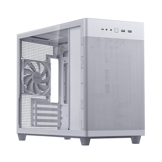 Корпус ASUS Prime AP201 TG WHITE mATX/mITX Белый 90DC00G3-B39010