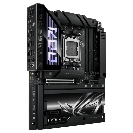 Материнская плата ASUS ROG CROSSHAIR X870E HERO BTF AM5 4xDDR5 4xSATA Raid 5xM.2 4xType-C HDMI ATX