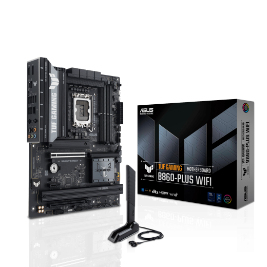 Материнская плата ASUS TUF GAMING B860-PLUS WIFI, LGA1851 B860 4xDDR5 4xSATA 3xM.2 HDMI DP ATX