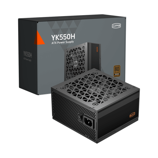 Блок питания PCCooler  550W, YK550H, Non Modular, 80+ BRONZE, ≥88%, Fan 120mm, Черный, P3-YK550H-B1H
