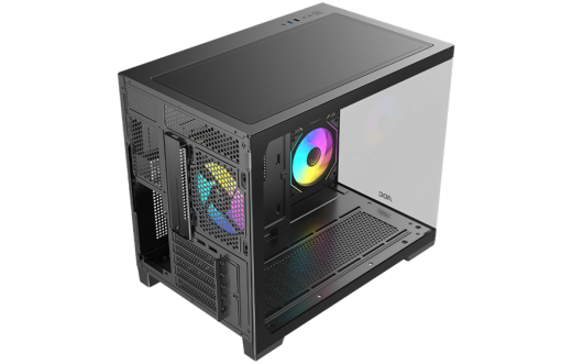 Корпус AOC CG392B 3F M-ATX/ITX 1xUSB2.0 1xUSB3.0 1xType-C 1xAudio/Mic Черный AOC-CG392-BF3V2R0T2-G
