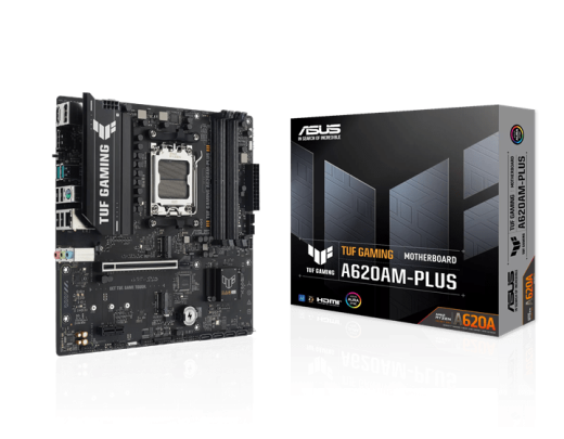 Материнская плата ASUS TUF GAMING A620AM-PLUS AM5 A620A 4xDDR5 4xSATA3 RAID 2xM.2 1xHDMI 2xDP mATX