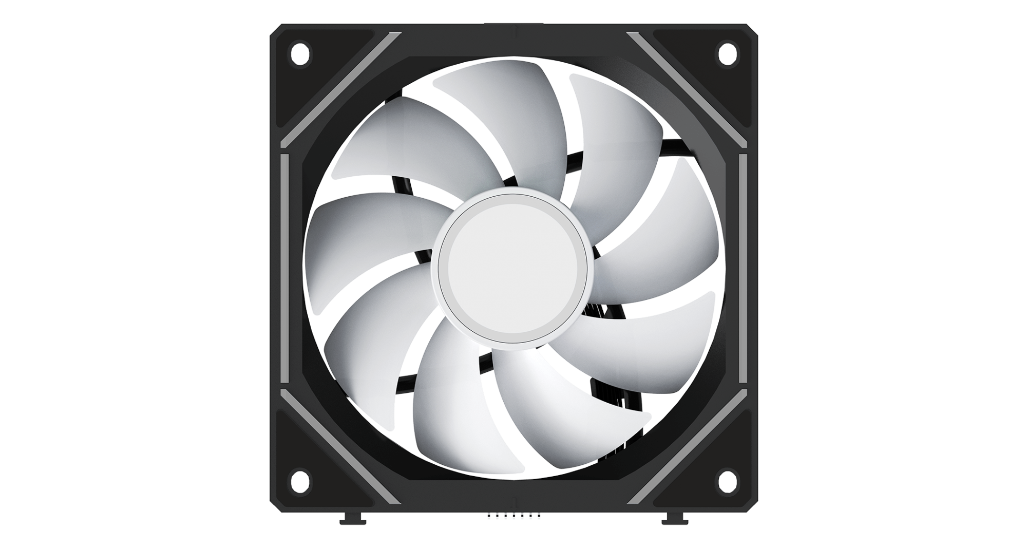 Вентилятор для корпуса Ocypus Gamma F12 UNI BK ARGB REVERSE BLADE 3-IN-1 800-1800RPM Черный