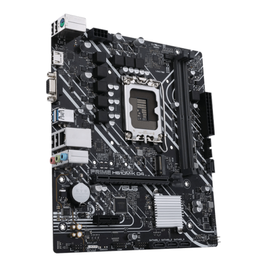 Материнская плата ASUS PRIME  H610M-K D4, LGA1700 2xDDR4 4xSATA3 M.2 1xD-Sub 1xHDMI mATX