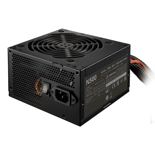 Блок питания CoolerMaster  500W, Elite NEX N500, Non Modular, КПД ≥75%, Черный, MPW-5001-ACBN-BEU