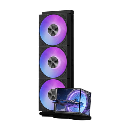 Водяное охлаждение для CPU PCCooler DX360 ARGB Display BK TDP 320W 1200/1700/1851/AM4/AM5 Черный