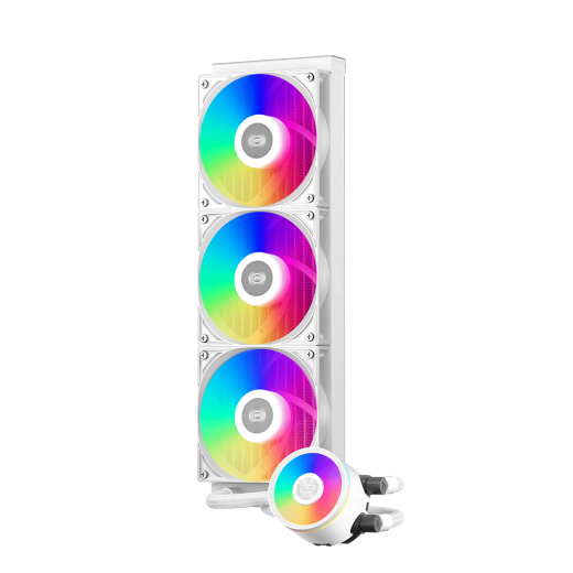 Водяное охлаждение для CPU PCCooler DA360 Pro ARGB  WH TDP 300W 1200/1700/1851/20XX/AM5/AM4 Белый