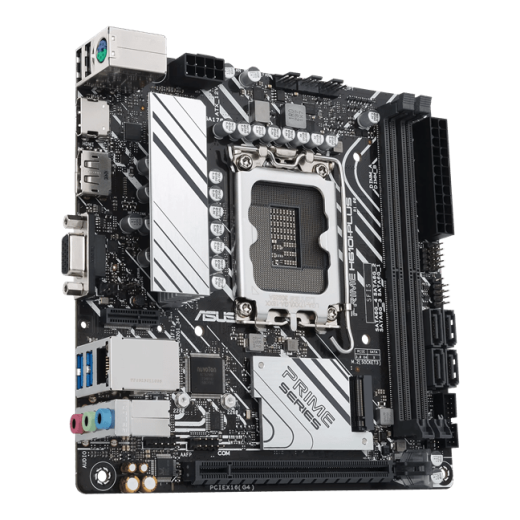 Материнская плата ASUS PRIME H610I-PLUS-CSM, LGA1700 H610 2xDDR5 4xSATA3 1xM2 D-Sub HDMI DP mITX