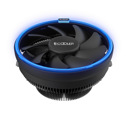 Вентилятор для процессора PCCooler E126M B Blue Led TDP 100W 4-pin 1700/1200/115x/AM5/AM4/AM3 Черный