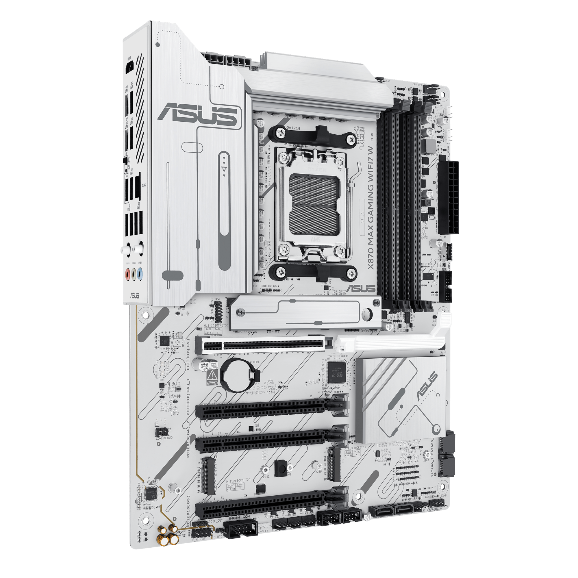 Материнская плата ASUS X870 MAX GAMING WIFI7 W AM5 4xDDR5 4xSATA3 RAID 3xM.2 HDMI 2xUSB-C ATX