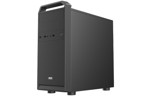 Корпус AOC CB104B M-ATX/ITX 2xUSB2.0 1xUSB3.0 1xAudio 1xMic Kensington Черный AOC-CB104-BEV1B-G