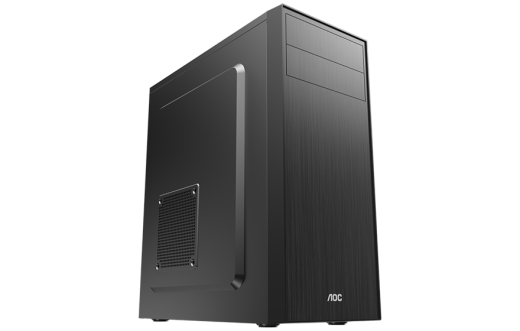 Корпус AOC CB114B ATX/M-ATX/ITX 2xUSB2.0 1xUSB3.0 1xAudio 1xMic Черный AOC-CB114-BEV1B-G