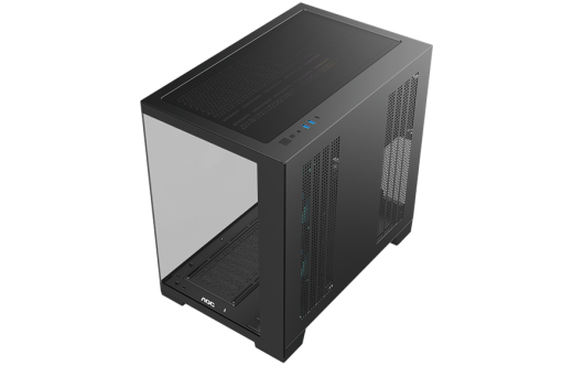 Корпус AOC CG395B 4F ATX/M-ATX/ITX 2xUSB3.0 1xType-C 1xAudio/Mic Черный AOC-CG395-BF4V2R0T2-G
