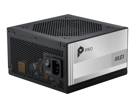Блок питания MSI  850W, PRO A850PL PCIE5, Full Modular, ATX, 80+ PLATINUM, >92%, Fan 120mm, Черный