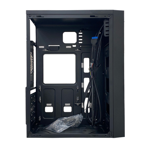 Корпус NOMAD NMD-C6013 mATX 1x3.5" 2x2.5" USB3.0х2 USB2.0х1 Черный, Без БП