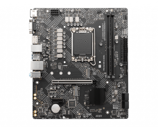 Материнская плата MSI PRO H610M-G DDR4 LGA1700 H610 2xDDR4 4xSATA3 M.2 VGA HDMI DP mATX