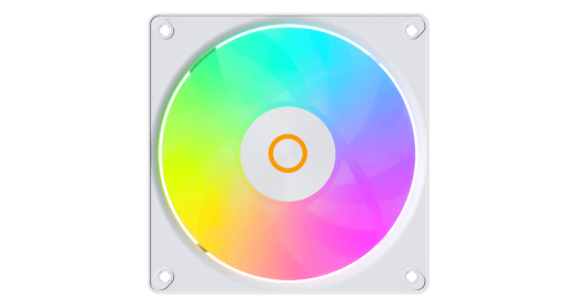 Вентилятор для корпуса Ocypus Gamma F12 Elite WH ARGB 1x(120x120x25mm) 600-1800RPM 56CFM Белый