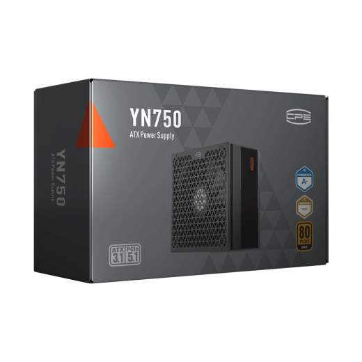 Блок питания PCCooler  750W, YN750, Full Modular, 80+ GOLD, ≥90.5%, Fan 135mm, Черный, P5-YN750-G1F