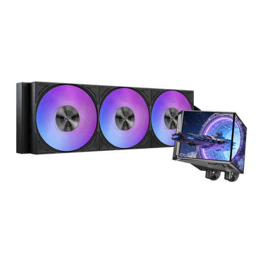 Водяное охлаждение для CPU PCCooler DX360 ARGB Display BK TDP 320W 1200/1700/1851/AM4/AM5 Черный