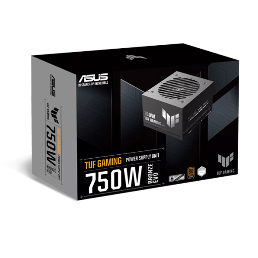 Блок питания ASUS  750W, TUF Gaming 750W Bronze EVO, Full Modular, 80+ BRONZE, TUF-GAMING-750B-EVO