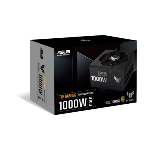 Блок питания ASUS 1000W, TUF Gaming 1000W Gold, Full Modular, 80+ GOLD, КПД 92%, TUF-GAMING-1000G