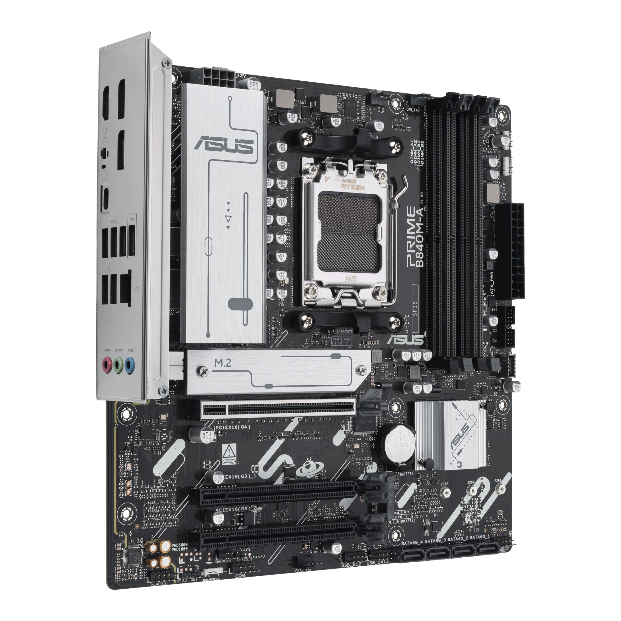 Материнская плата ASUS PRIME B840M-A-CSM AM5 4xDDR5 4xSATA 3xM.2 HDMI 2xDP mATX