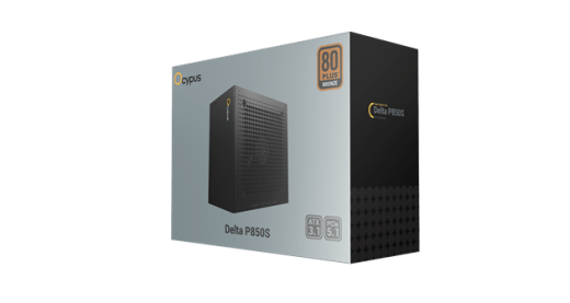 Блок питания Ocypus Delta P850S 850W Non modular, 80+Bronze, КПД 87% Черный,Delta-P850S-BDFBK025X-EU