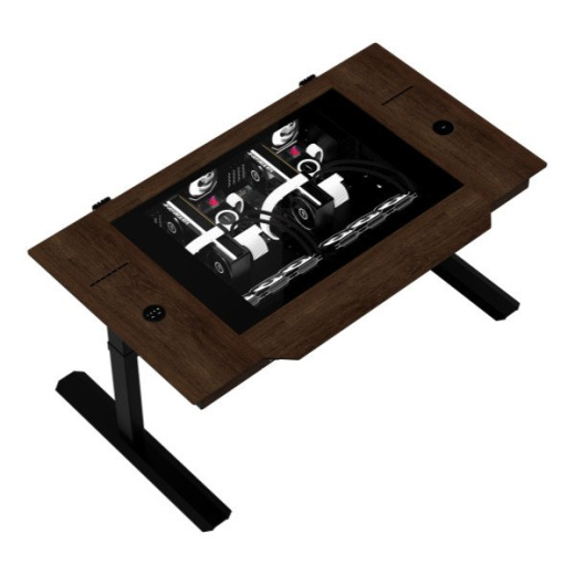 Корпус-стол Lian Li DK07X-WD, 2xE-ATX 2xUSB3.0 2xType-C 1xAudio/Mic Фильтры G99.DK07X-WD.10EU Орех
