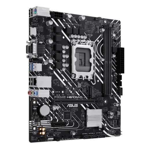 Материнская плата ASUS PRIME  H610M-D, LGA1700 2xDDR5 4xSATA3 M.2 1xVGA 1xHDMI 1xCOM mATX
