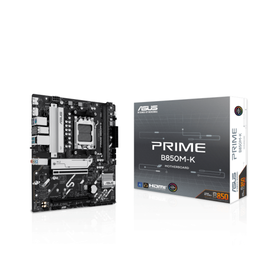 Материнская плата ASUS PRIME B850M-K AM5 2xDDR5 4xSATA3 RAID 2xM.2 HDMI DP mATX